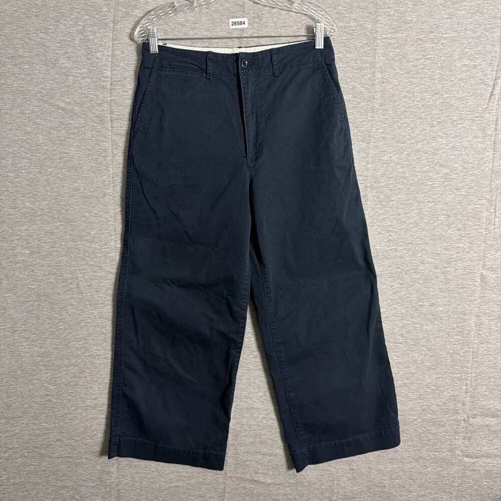 Polo Ralph Lauren Women's Size 6 Navy Cropped Wide Leg Chino